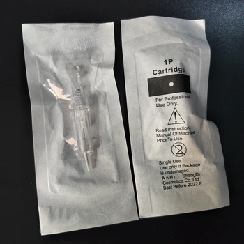 100 Uds 1P/3P/5P/7P/3FP/5FP máquina de aguja de cartucho de tatuaje de maquillaje permanente desechable para cejas 3D suministros de delineador de ojos de labios