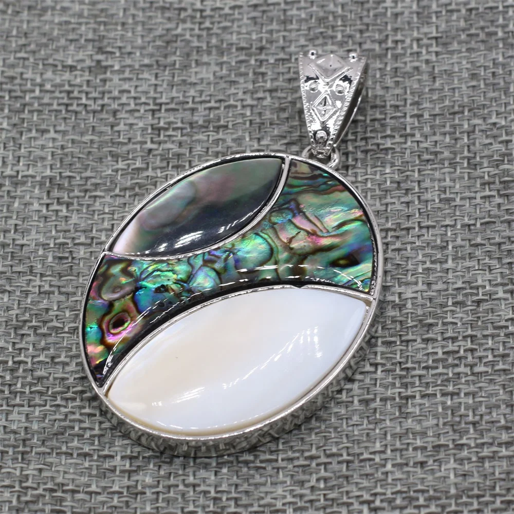 Natural Abalone Shell Pendant Mix-Color Mother of Pearl Exquisite charms For jewelry making DIY Necklace accessories