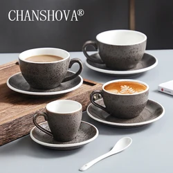 CHANSHOVA-Ceramic Coffee Cups and Saucer Set, China Porcelain Tea Cup, 80-200ml, H618