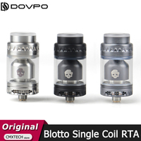 Original Dovpo Blotto Single Coil RTA Tank 5ML Metal-Backed Airflow Posts DIY 23mm Building Deck Electronic Cigarette Atomizer