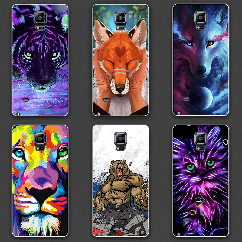 For Coque Samsung Galaxy Note 4 Case TPU Cover Soft Phone Case For Samsung Note 4 N9108 N9100 N910A N910F N910P 5.7