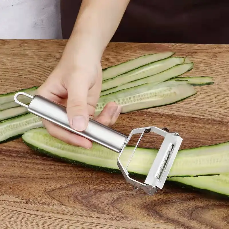 Stainless Steel Multi-function Peeler Slicer Vegetable Fruit Potato Cucumber Grater Portable Sharp Kitchen Accessories Tool