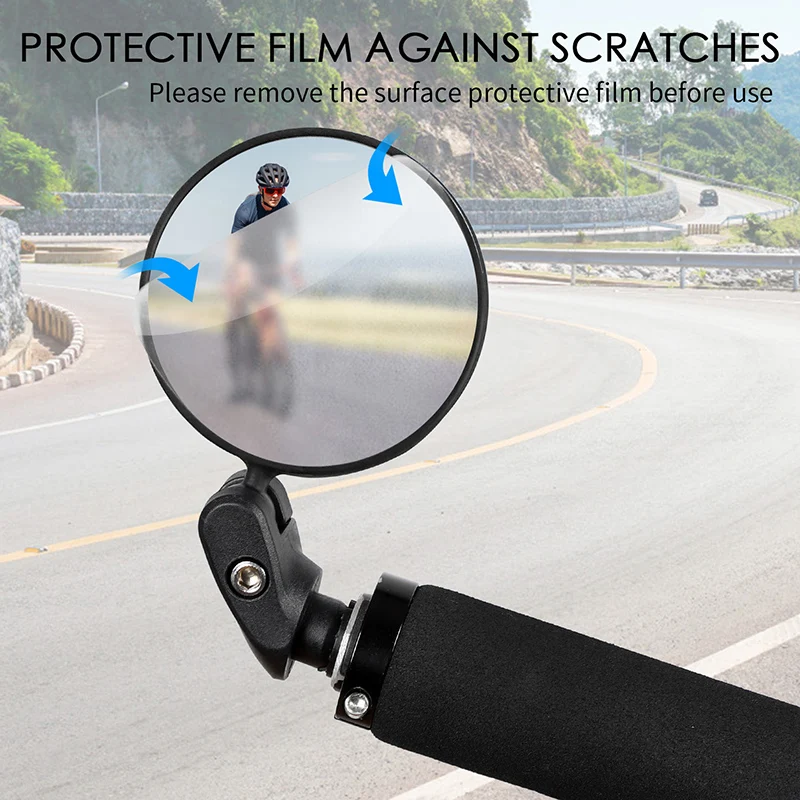 WEST BIKING Bicycle Rearview 360 Rotate Safety Adjustable Cycling Rear View MTB Road Bicycle Handlebar Mirrors Bike Accessories