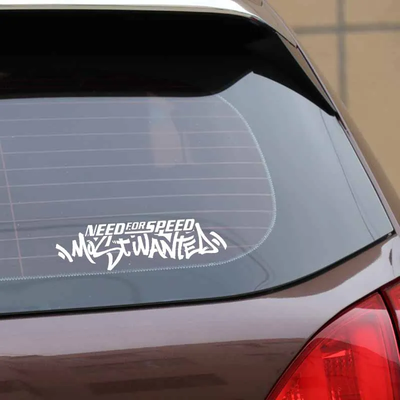 16.3cm*4.4cm Cool Need For Speed Most Wanted Vinyl Car Stickers Black/ Silver image 5