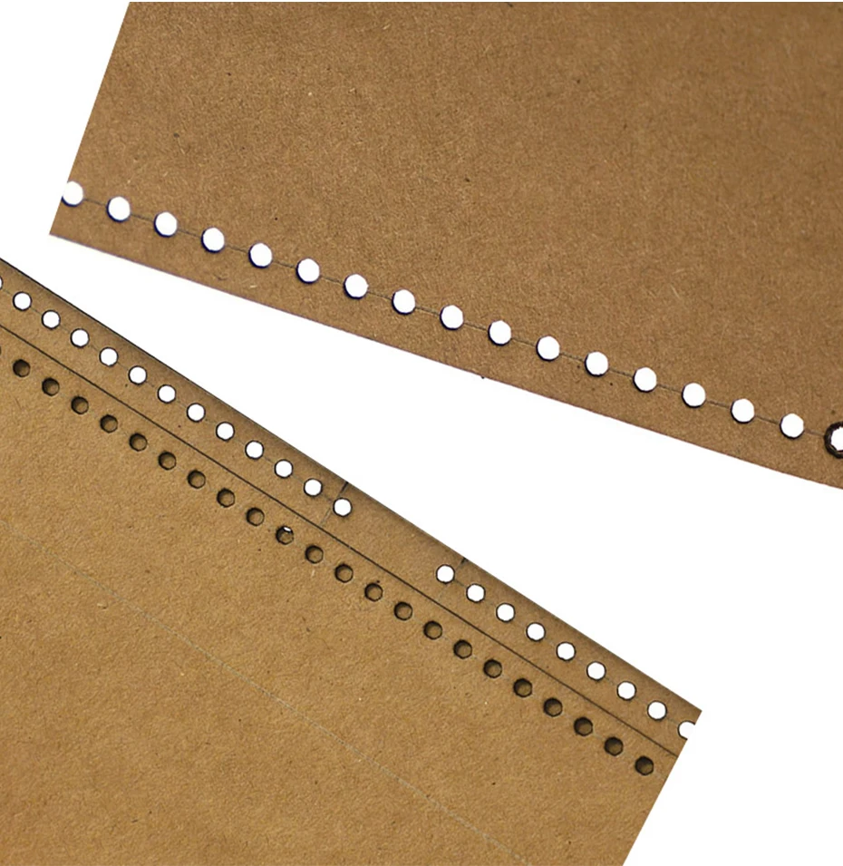 DIY Handmade Leather Goods Folder Package Kraft Paper Template Sewing Design Drawings Cutting Kraft Cardboard Design Pattern