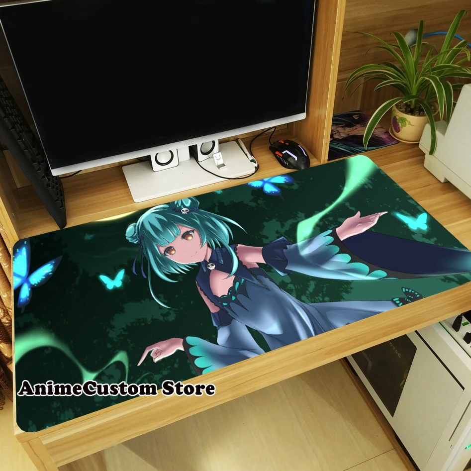 Hot Game Uruha Rushia Hololive YouTuber Large Thicken Mouse Pad Laptop Mice Mat Tabletop Keyboard Mat Anti-Slip Playmat Gifts