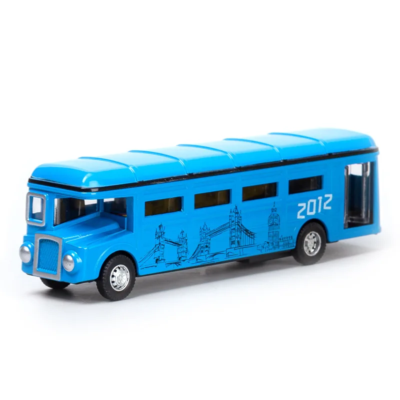 High simulation 1:70 alloy pull back single-layer bus model,door openable toy,school bus toy,free shipping