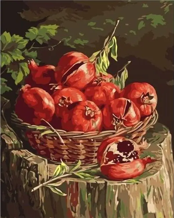 توصية مفصلة لـ va0342: لوحة رسم بالرقم لـ Paint By Number من نوع Premium سلة جارنيت 40x50