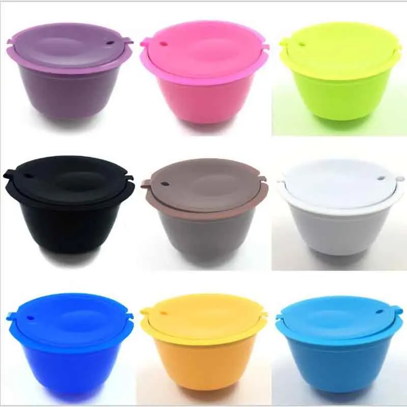 1Pc Reusable Coffee Capsule Filter Cup for Refillable Caps Spoon Brush Filter Baskets Soft Taste Sweet