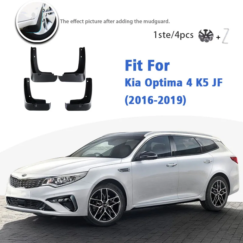 

Mudflaps For Kia Optima 4 K5 JF 2016-2019 Front Rear 4pcs Mudguard car Accessories Auto styline Mud Flap Splash Guards