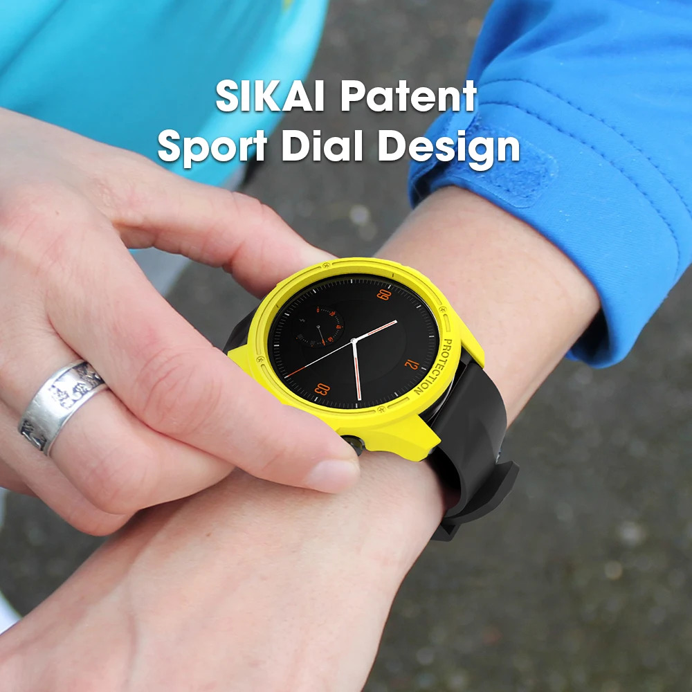 SIKAI-funda para Ticwatch C2, carcasa dura de PC, Protector de pantalla, accesorios de reloj inteligente