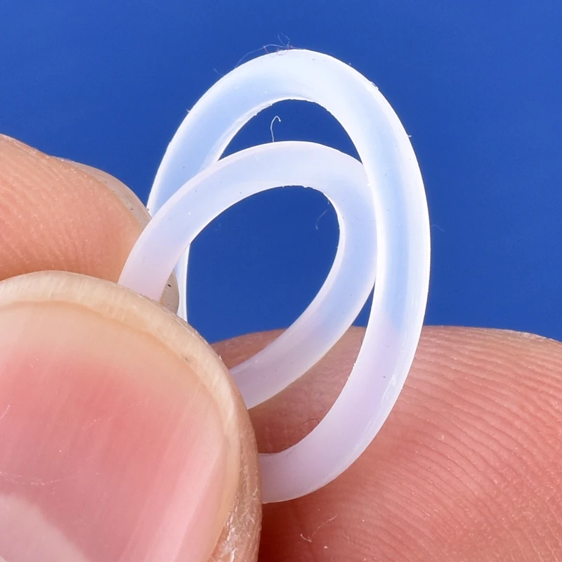 OD 19~27mm Wire Dia 1.5 / 2mm Food Grade Silicone O-ring Sealing Ring High Temperature Acid Alkali Resistant Water Pipe Joint