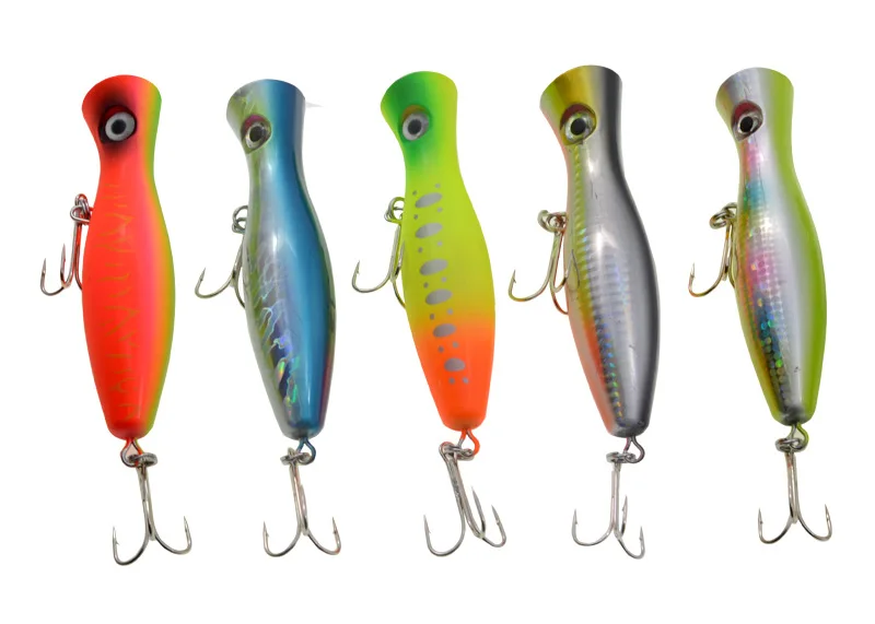 Angeln Popper Köder 12cm 42g künstliche Hart köder Köder 5 Farben Wasser Impact Poper 1 Stück Verkauf – Detail 7