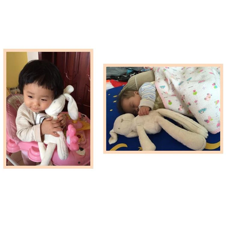 42CM Cute Rabbit Doll Baby Soft Plush Toys For Children Appease Sleeping Crib Stuffed Animal Baby Toys For Infants Birthday Gift image 6