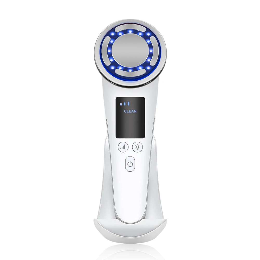 Hot and cold pulse beauty instrument ems led skin firming device spa facial products beauty machine