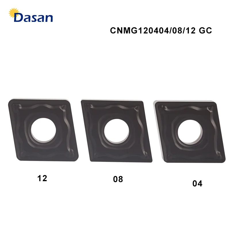 10 pçs cnmg120412 gc inserções de carboneto de tungstênio cnmg120404 ferramenta de torneamento lâminas de faca de liga dura ferramenta de corte cnc ferramentas torno cortador