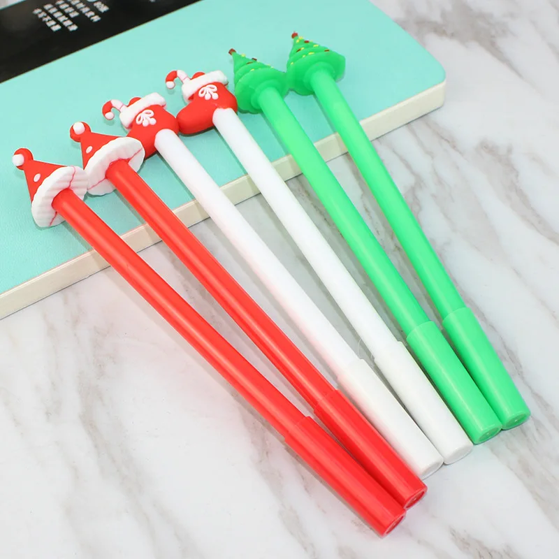 50PCS Weihnachten Geschenk Kreative Persönlichkeit Prüfung Stift Büro Schreibwaren Unterschrift Stift Kawaii Schule Liefert Gel Stifte