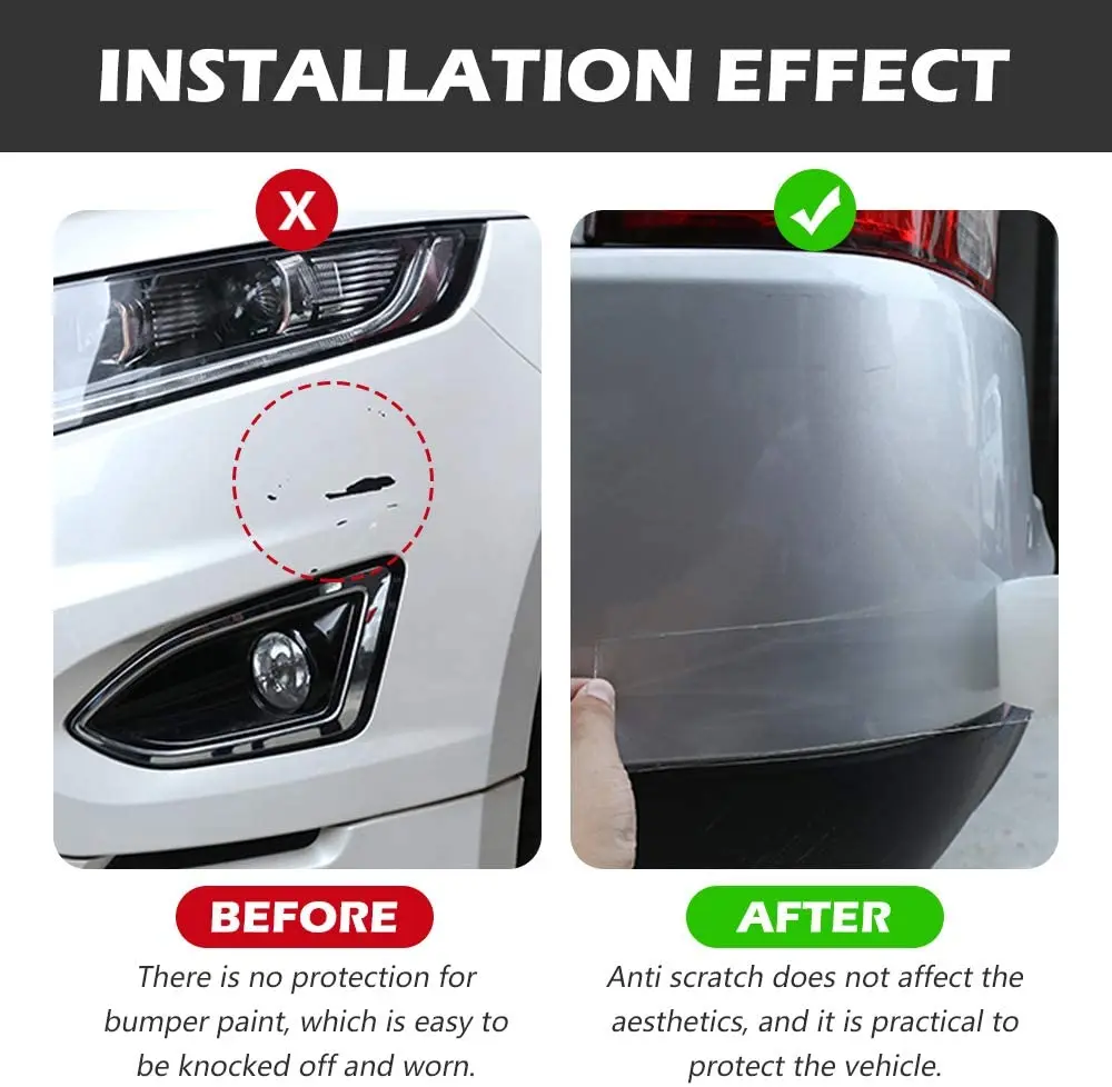 Clear Car Stickers Auto Edge Guard Anti-Kras Stickers Clear Universal Instaplijsten Protector