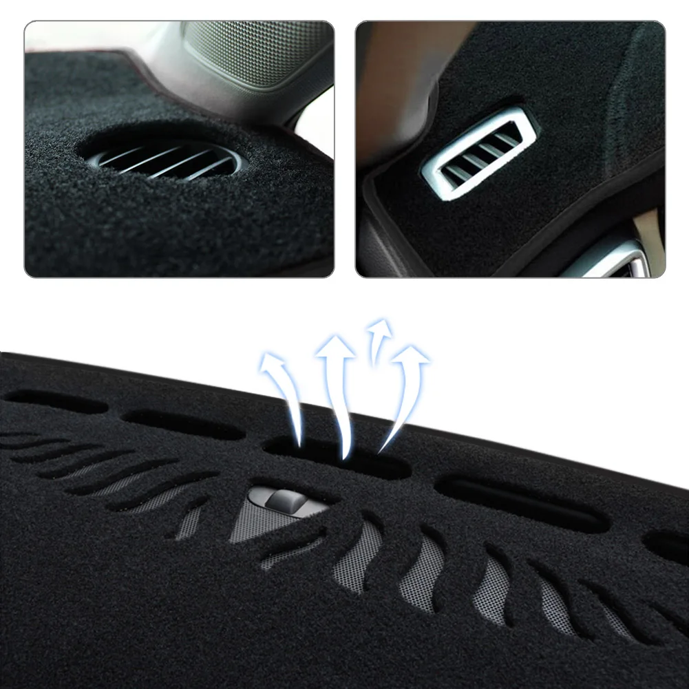 Car Dashboard Mat DashMat Dash Cover Black Polyester Pad For Kia Optima / K5 2011 2012 2013 2014 2015 LHD Only