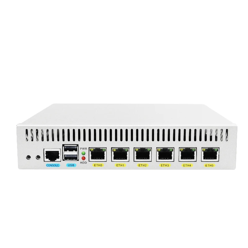 Firewall Router คอมพิวเตอร์ VPN Intel Celeron I3 3310M 7100U 6 Ethernet Sever คอนโซล USB VGA Pfsense พัดลม PC