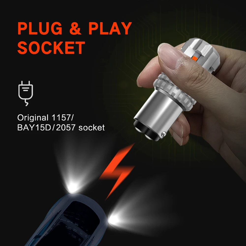 2PCS 1157 BAY15D P21 5W LED Bulbs 12 SMD 3020 Chips High Power LED Light Lamp Brake Lights P21/5W Car LED Bulb Red Auto 12V