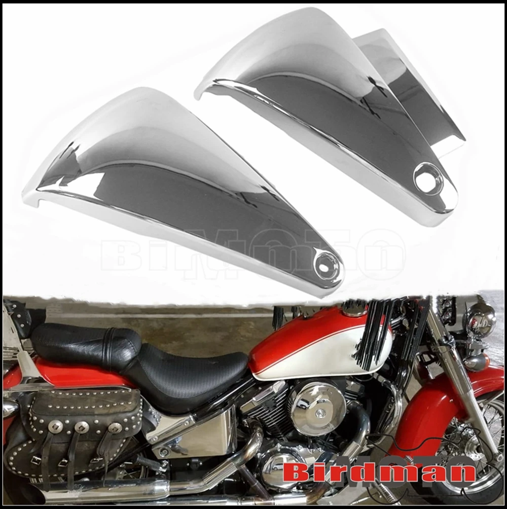 

Chrome Plastic Left&Right Side Battery Cover for Kawasaki Vulcan 400 VN400 95-04 Vulcan 800 VN800 1995-06 Motorcycle Accessories