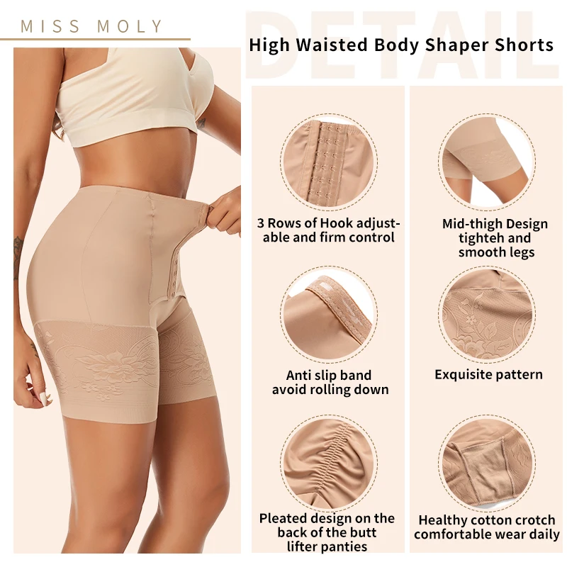 Faja Shapewear Taille Trainer Körper Shaper für Frauen Kolben-heber Hohe Taille Steuer Höschen Bauch Shaper Gürtel Abnehmen Unterwäsche