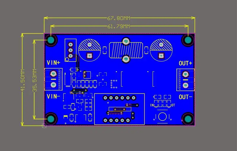 Convertidor de refuerzo de DC-DC, módulo regulador de potencia de 96% W, 3V ~ 35V a 100 V ~ 50V 5V 6V 12V 15V 19V 24V 36V 48V, 3,5