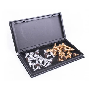 Xadrez Medieval Define com Magnético, Grande Placa Portátil Dobrável, 32 Peças, Figura Sets 12 principais vendas xadrez peças medieval - №12