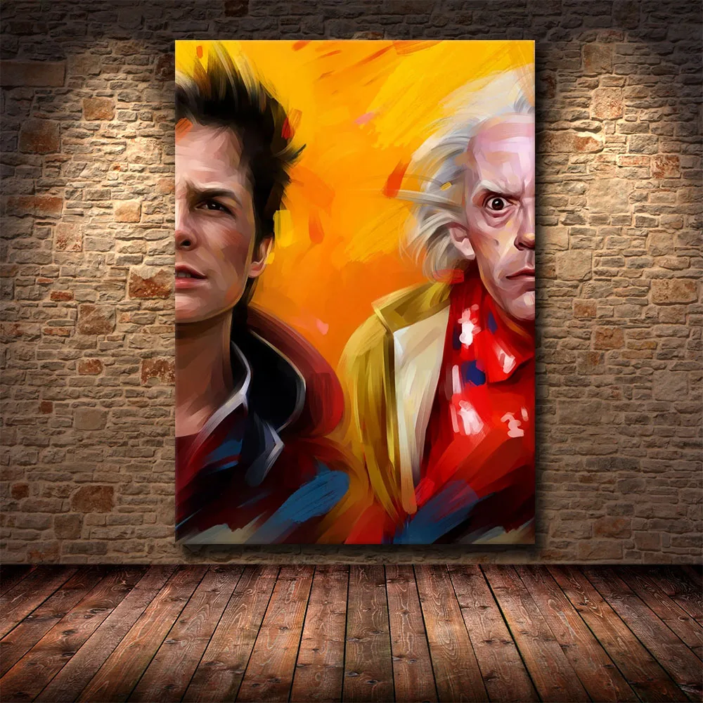 

Back to the Future Posters and Print Wall Art Canvas Painting Famous Painting Art for Living Room Cuadros Decor