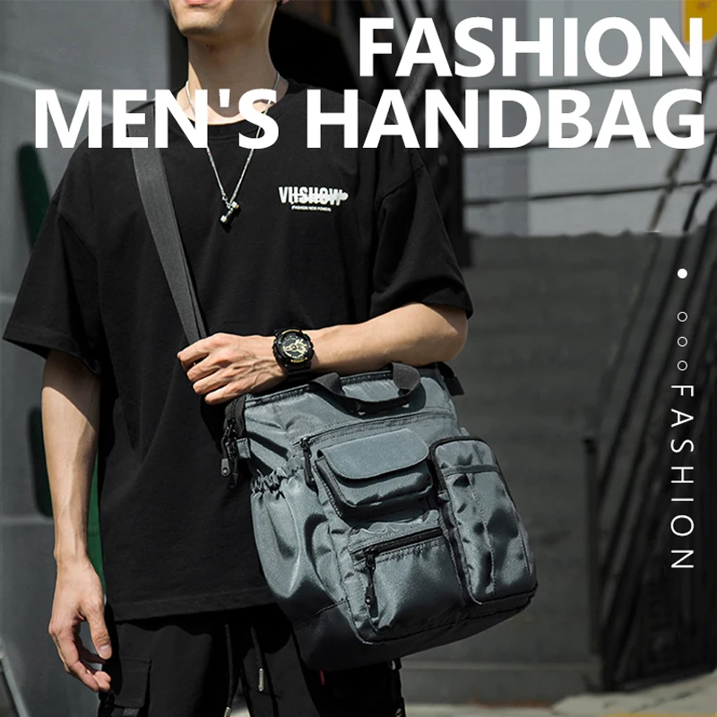 Fashion Office Bag For Men Satchels Waterproof Handbag Mini Laptop Tote Bag Multi pocket Men\'s Business Messenger Bags XA283ZC