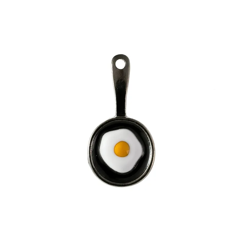 2020 New Chef Brooch Fried Egg Frying Pan Tableware Kitchen Gift Knife and Fork Creative Personality Brooch