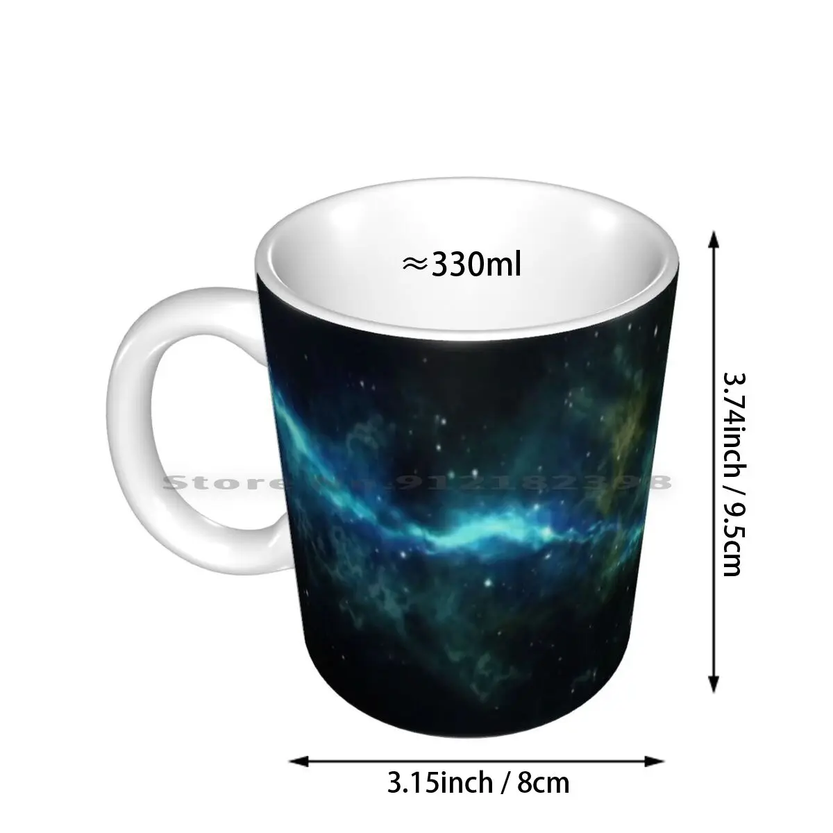 In The Space , , ,-5 Ceramic Mugs Coffee Cups Milk Tea Mug Galaxy Star Fun Funny Fashion Trend Space Cosmos Creative Trending