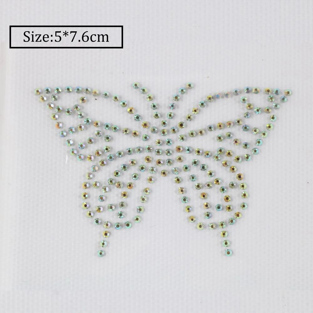 YL Butterfly Hotfix Rhinestone Stencil, Diamond Motif, Heat Press Transfer Sticker, Paper Cardboard Template, Mold Craft Tools