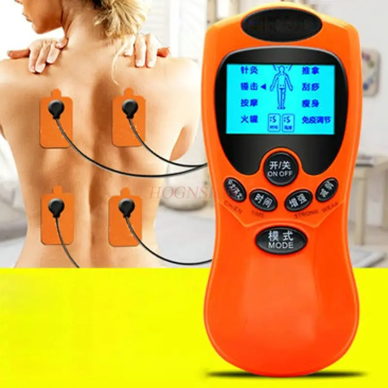 Charging digital electric neck and lumbar pulse massager physiotherapy instrument home multi-function body dredge meridian paste