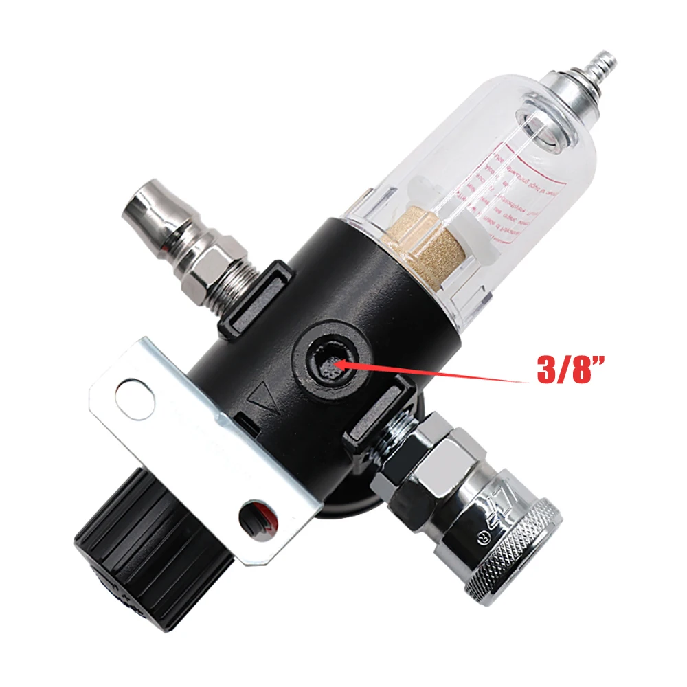 AFR-2000 1/4 "Compressore D'aria Filtro Separatore di Acqua Dell'olio Kit di Strumenti Con Regolatore Gauge Luce Trappola Peso Filtro Particelle