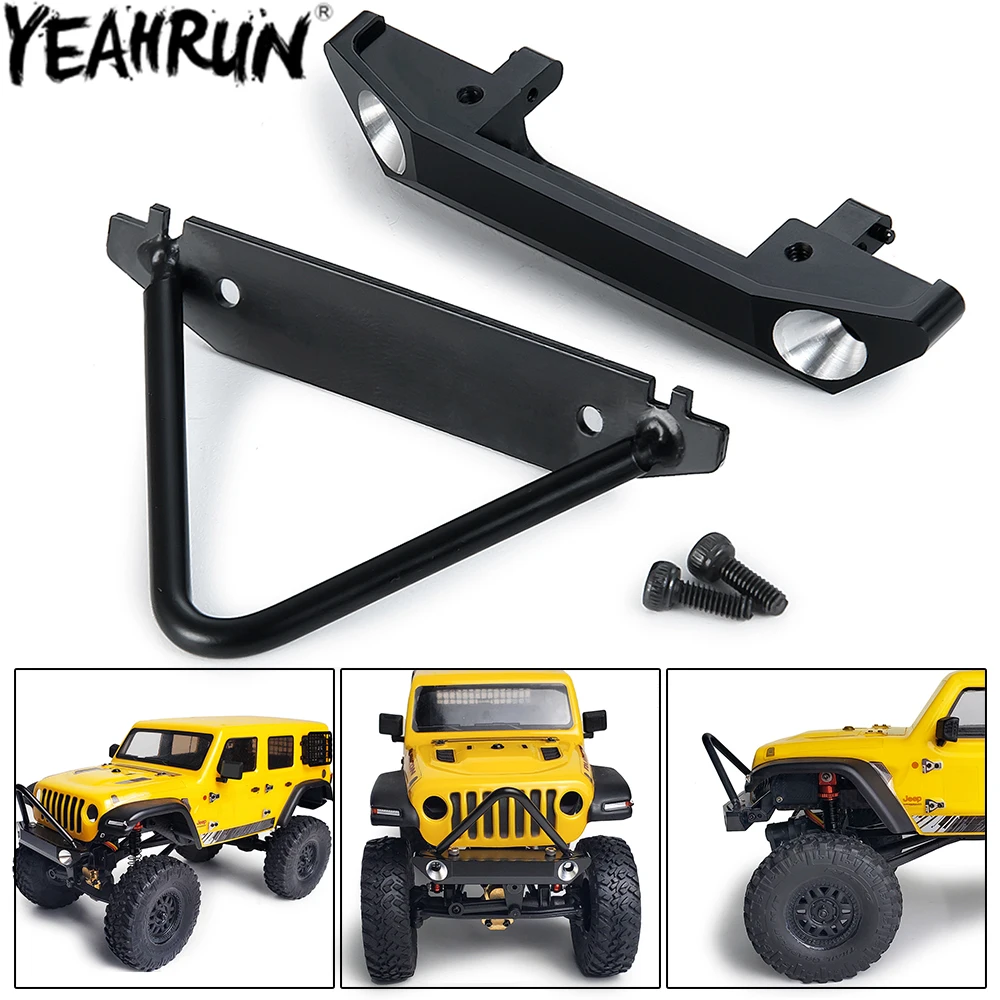 YEAHRUN SCX24 Front Bumper for 1/24 Axial SCX24 AXI90081 AXI00001 AXI00002 RC Crawler Car Bumper Upgrade Parts