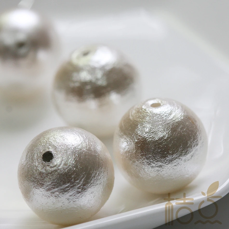 Craft Supply DIY Cotton Textured Pearl Beads (G192)