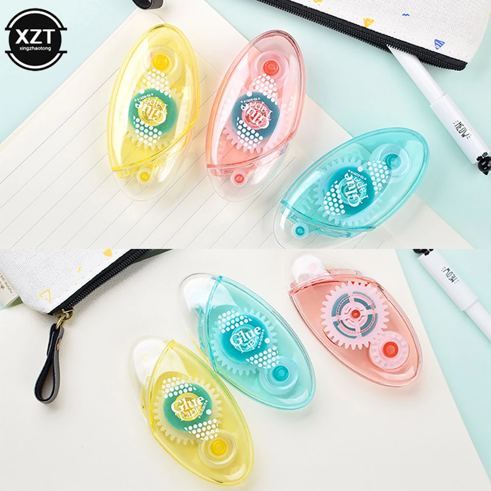 MINKYS Sáng Tạo 6MM * 8M Trong Suốt Chấm Đôi Băng Keo 2 Mặt Con Lăn Keo Keo Đựng Trường Đồ Văn Phòng Phụ Kiện