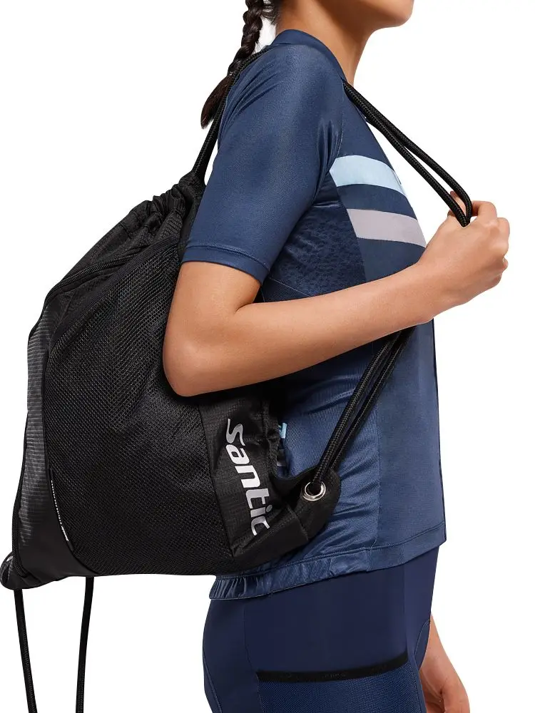 AliExpress Santic Drawstring Bag Drawstring Backpack Men and Women Backpack Waterproof Cycling Sports Travel Tourism Large Capacity Folding