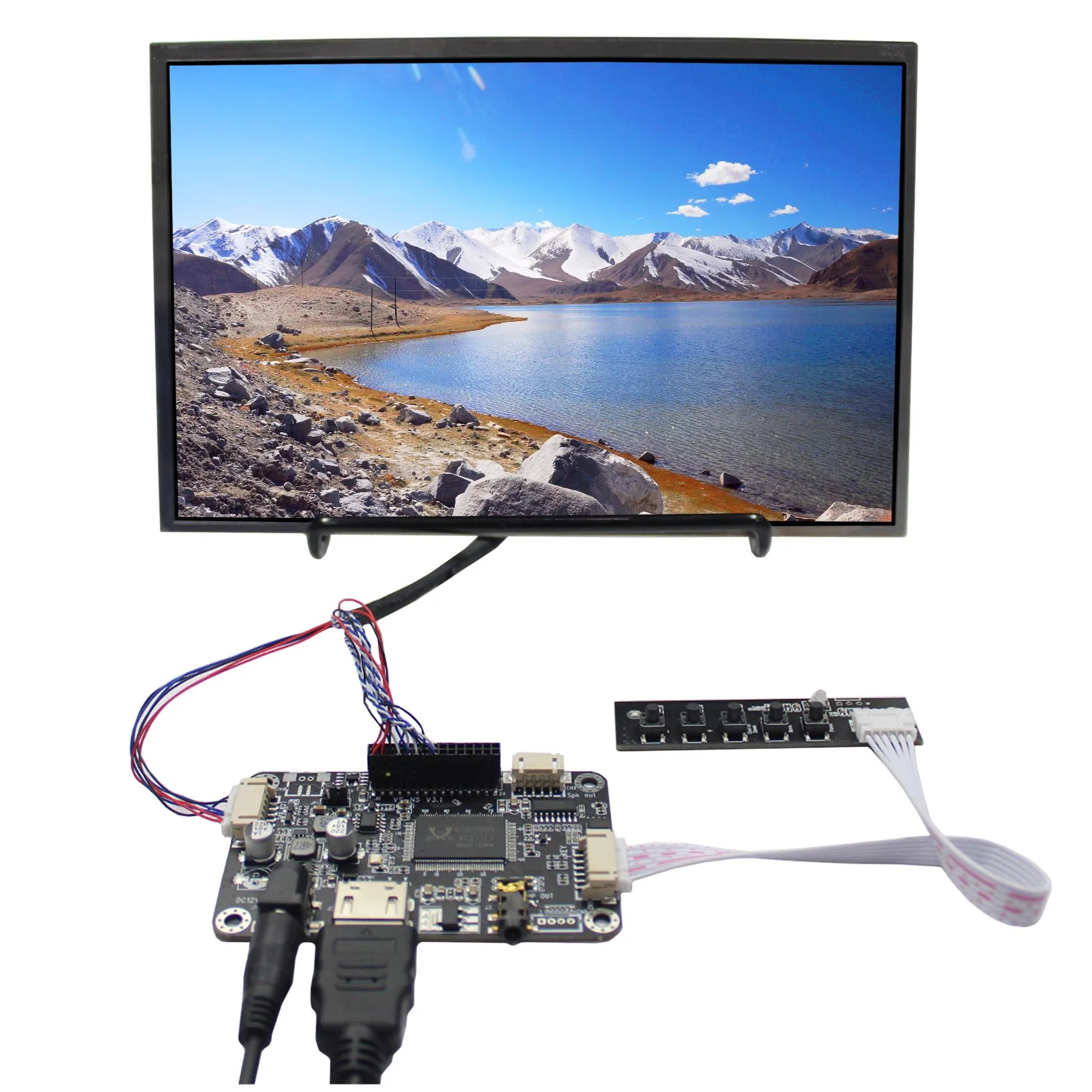 10.1inch B101EW05 1280X800 IPS LCD Screen Contrast Ratio 1300:1 display with HD-MI LCD Controller Board