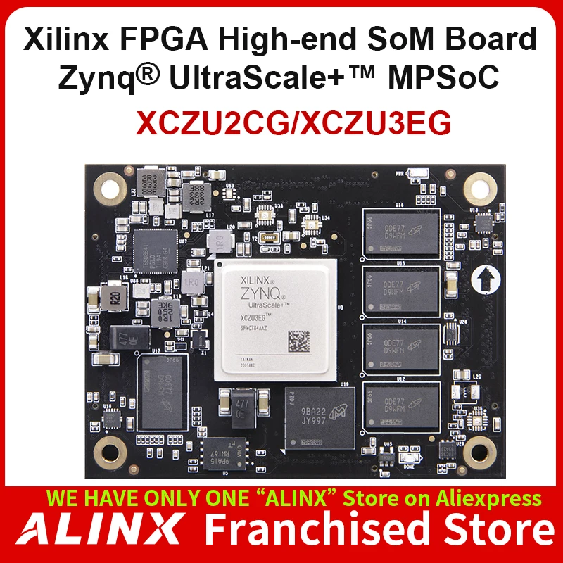 ALINX SoM ACU2CG ACU3EG: Xilinx Zynq UltraScale+ MPSOC AI XCZU3EG ZU2CG SoM System on Module