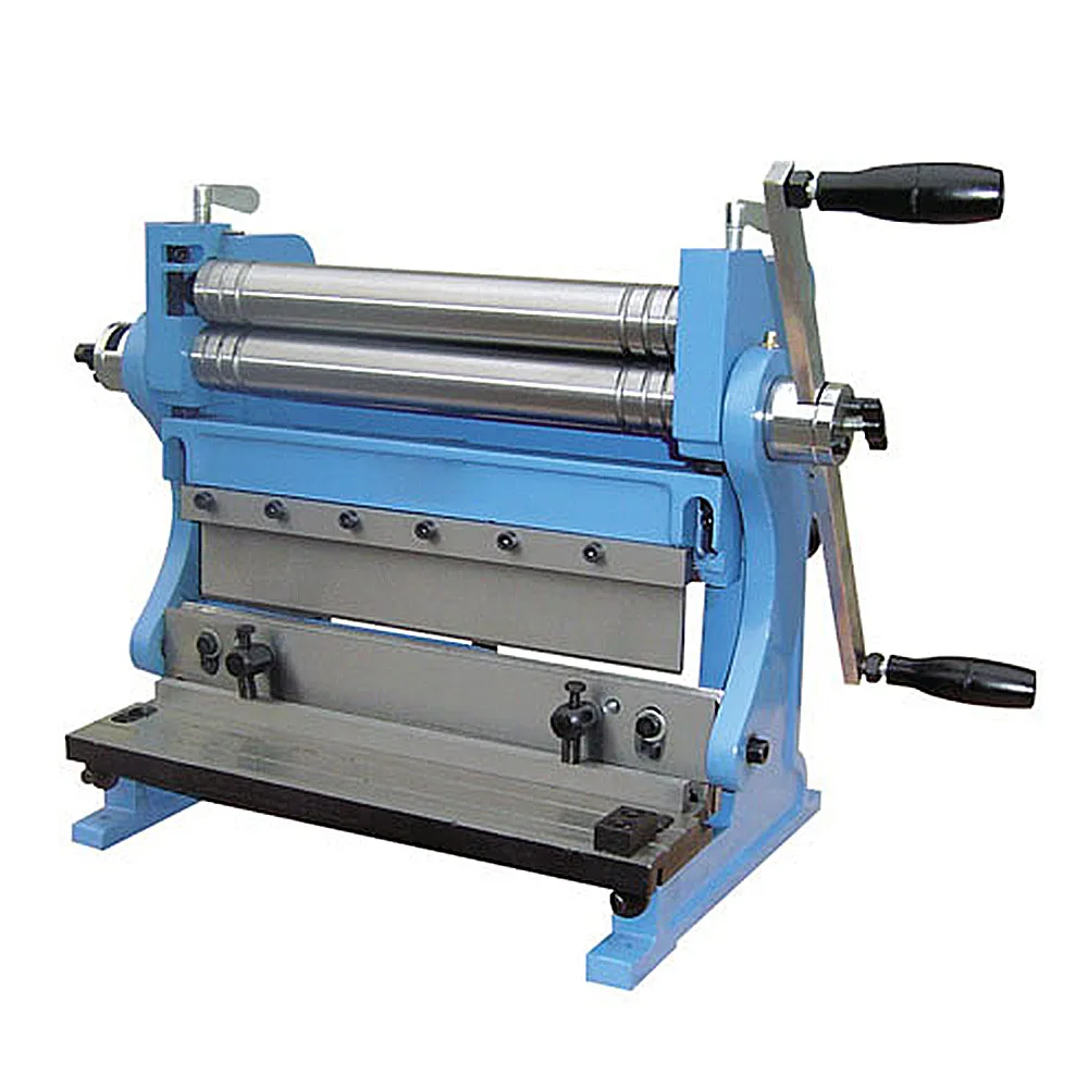 3 in 1 Metal Bending Machine Manual Iron Sheet Aluminum Plate Rolling Machine Multifunction 305MM Metal Cutter Tool HSBR-305