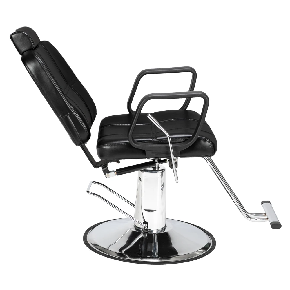 In Stock Barber Chair Reclining Haircut Lady Chair Hairdressing Chair Black  US Warehouse