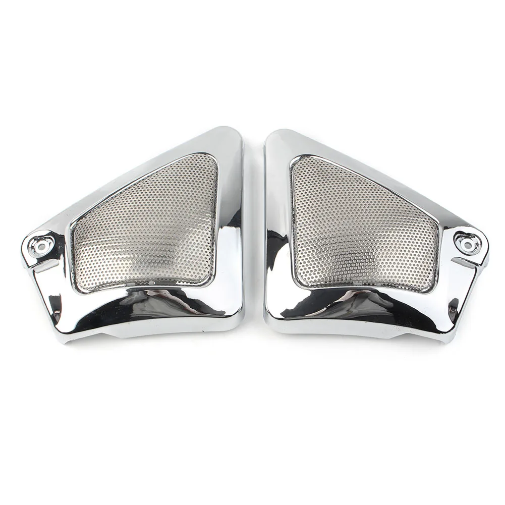 2pc Chrome Motorbike Airbox Frame Neck Side Cover Air Intake Guard For Harley V-Rod VRSCA VRSCB VRSCX VRSCAW