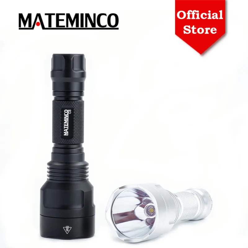 Mateminco C8 XPL-HI 1300LM BLF A6 Driver Tactical Long Range Throw EDC LED Flashlight Torch