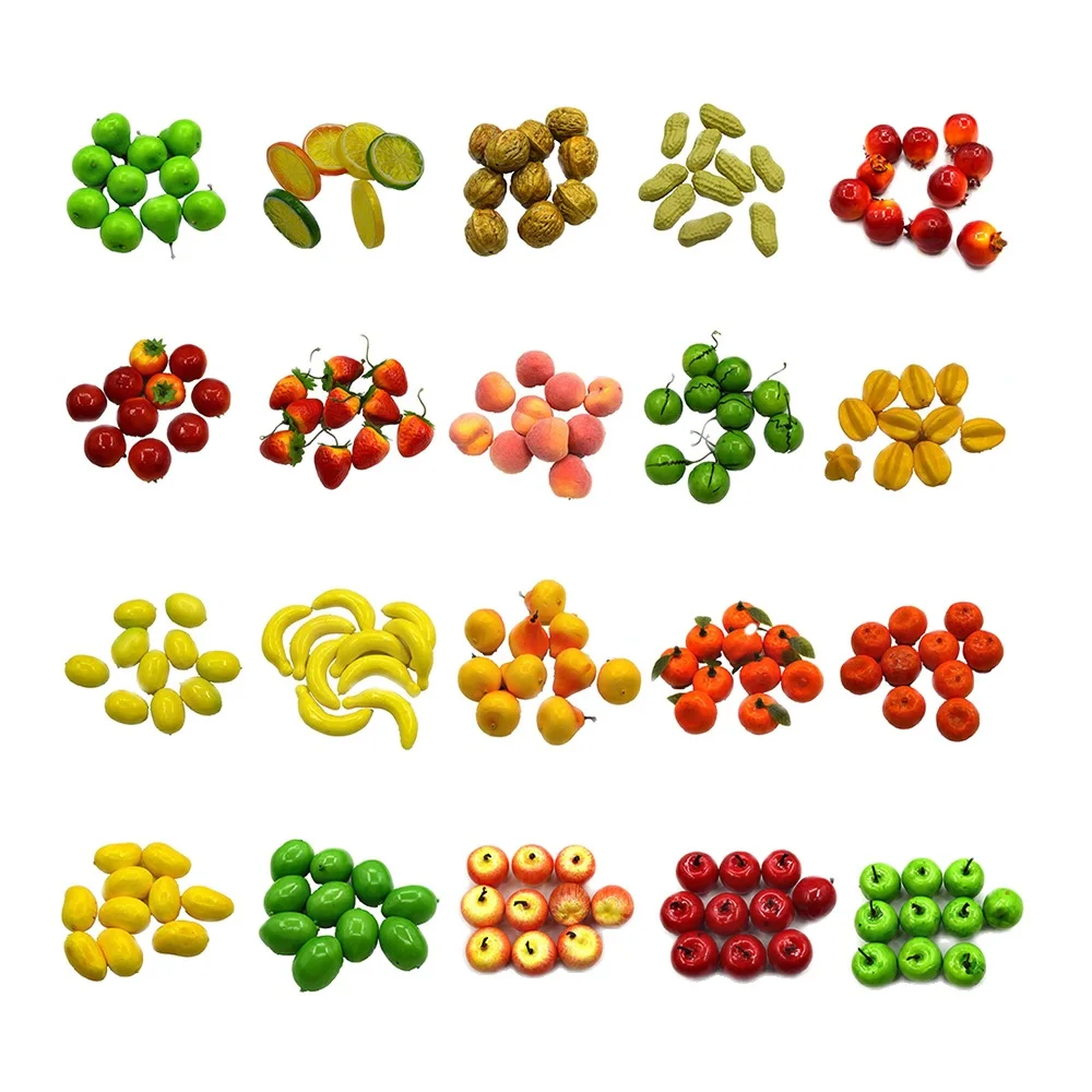 5pcs New Artificial Fake Foam Fruits and Vegetables Berries Scrapbooking Flowers For DIY Wedding Simulation Tree Decoration