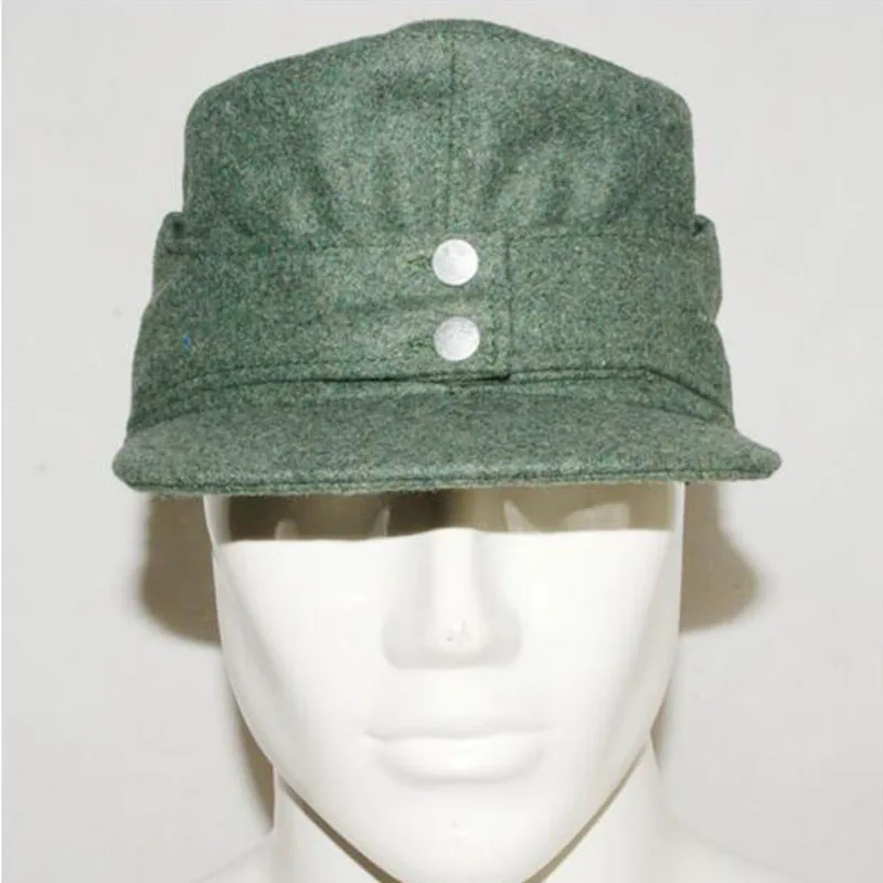 WWII WW2 German Elite EM WH Wool Panzer M43 Field Soldier Cap Hat Green In Size