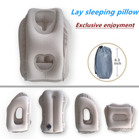 Inflatable Travel Office Pillow Air Soft Cushion Trip Portable Innovative Body Back Support Foldable Blow Neck Protect Pillow