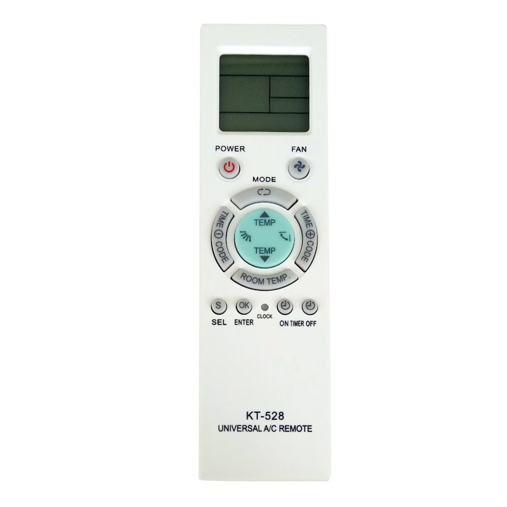 

KT-528 New Universal AC Remote For AUX/ Carrier /Sanyo /Panasonic Air Conditioner Remote Control AC A/C Controller Fernbedineung